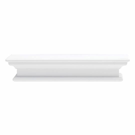 Halifax Mahogany Timber Wall Shelf, 60cm - White