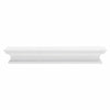 Halifax Mahogany Timber Wall Shelf, 80cm - White