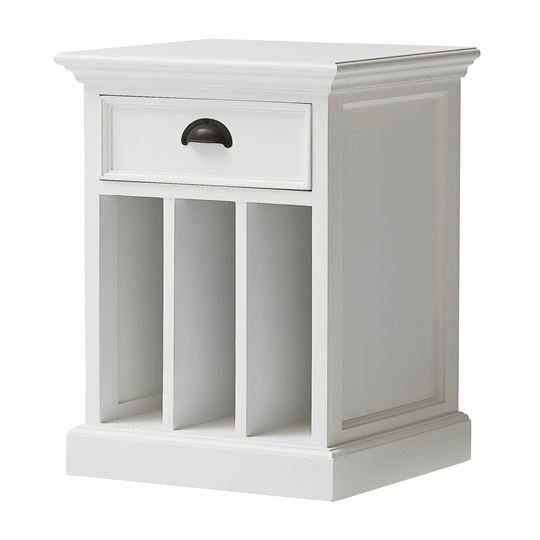 Halifax Hampton Style Bedside Table with Dividers