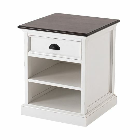 Halifax Hampton Accent Bedside Table with Shelves
