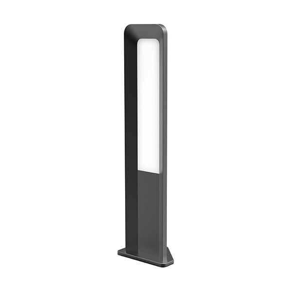 Bollard Light 13W Rectangular Dark Grey 3000K IP54 H500mm 242.19LM