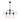 Pendant Light ESx6 Matte Black with 6 Arms OD420mm