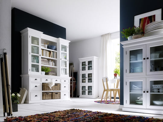 Halifax Classic Hampton Library Hutch with Basket Set