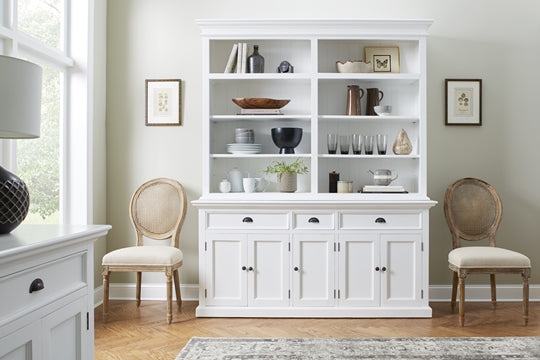 Halifax Hampton Hutch Bookcase 5 Doors 3 Drawers