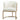 Carma Ivory White Boucle Lounge Chair - Brushed Gold