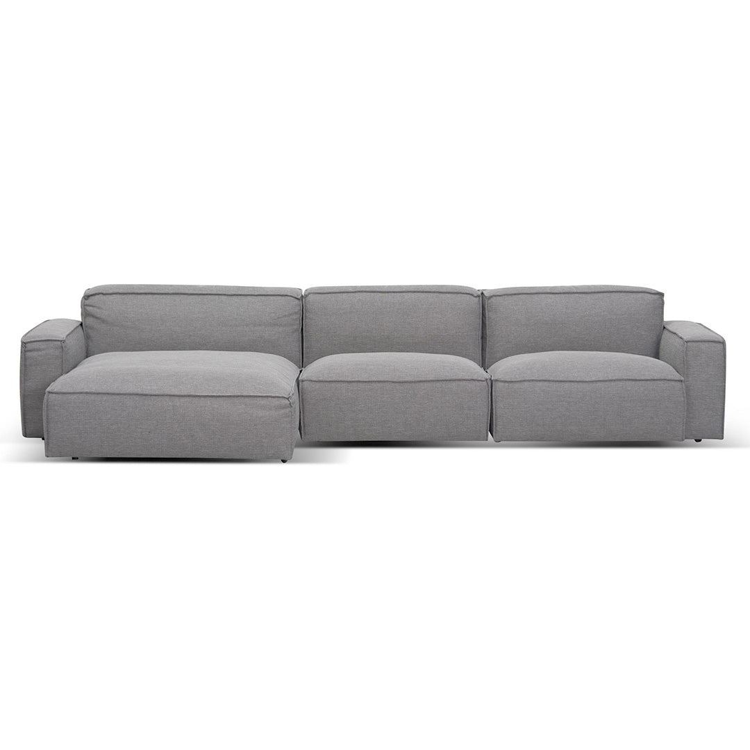 Roshil Left Chaise Sofa - Graphite Grey