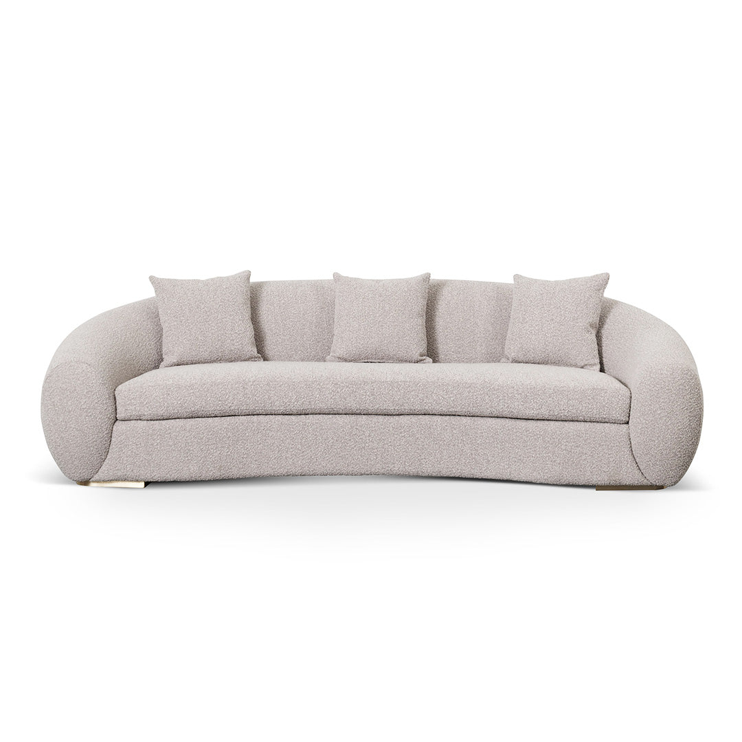 Howard 3 Seater Sofa - Ash Grey Boucle
