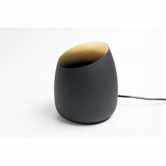 Chester Uplight Metal Table Lamp Globe Included - Black