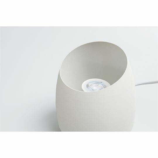 Chester Uplight Metal Table Lamp Globe Included - White
