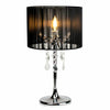 Paris Crystal Table Lamps - Black