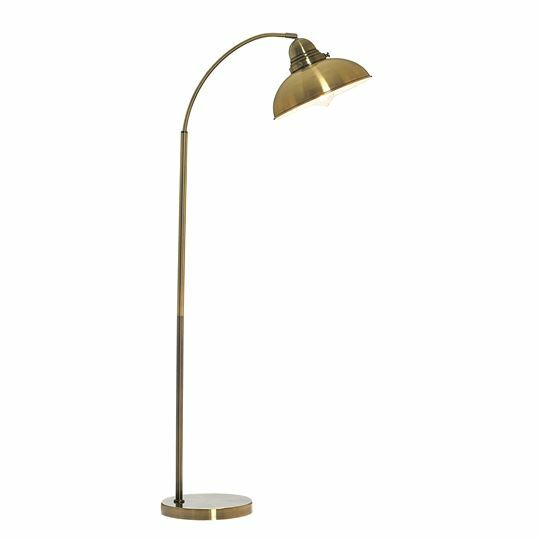 Manor Metal Floor Lamp - Weathered Brass