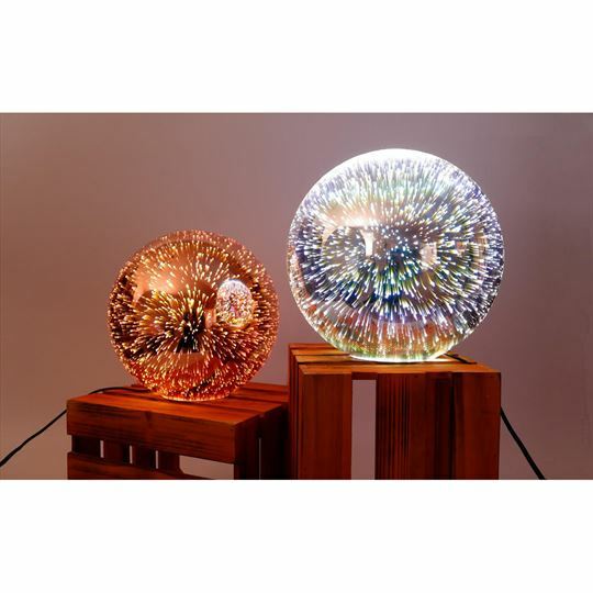 Javarone Glass Table Lamp - Copper