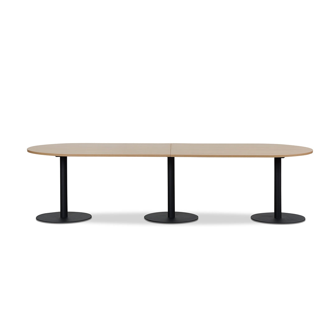 Ripponlea 3m Oval Meeting Table - Natural