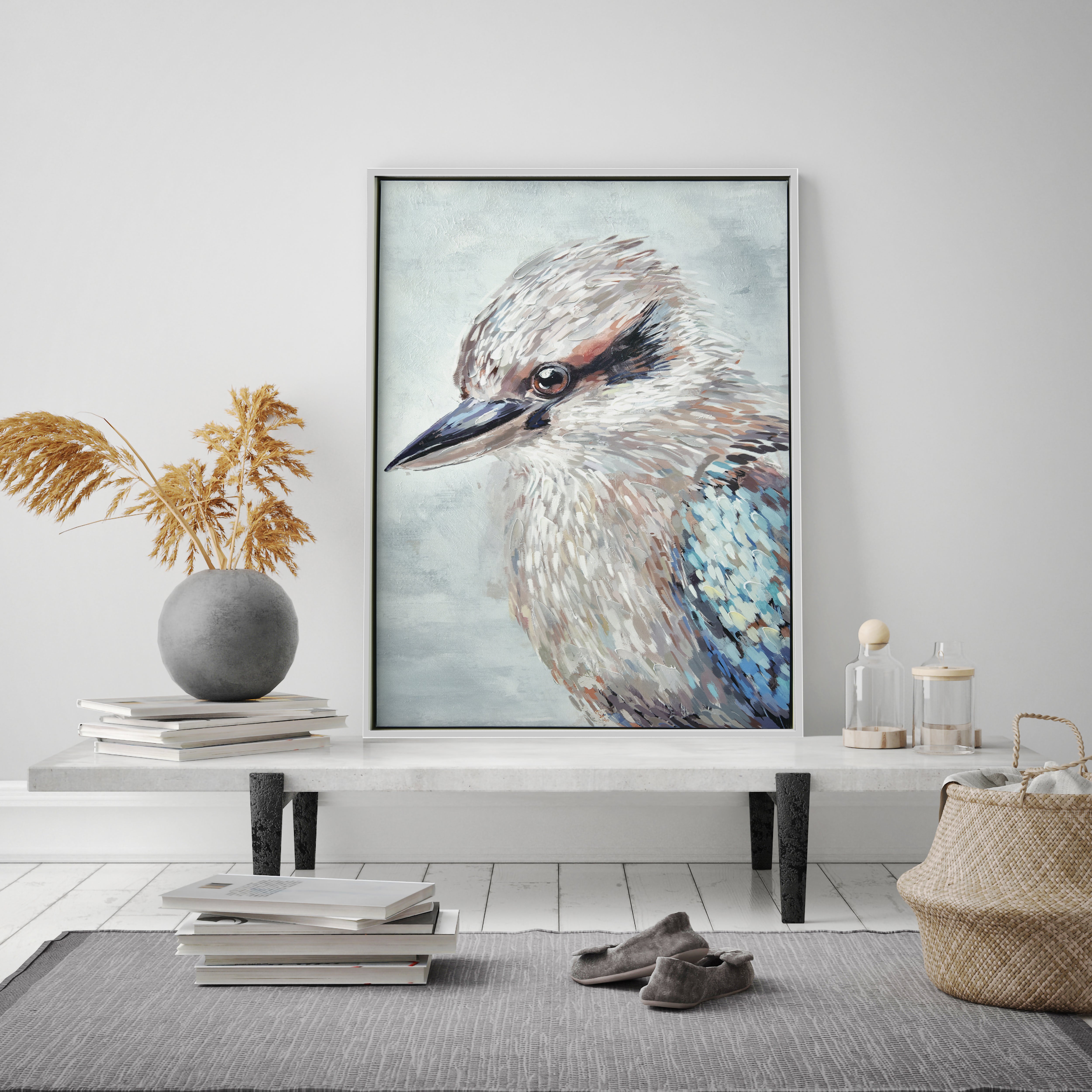 Left Kookaburra Painting 63x93cm