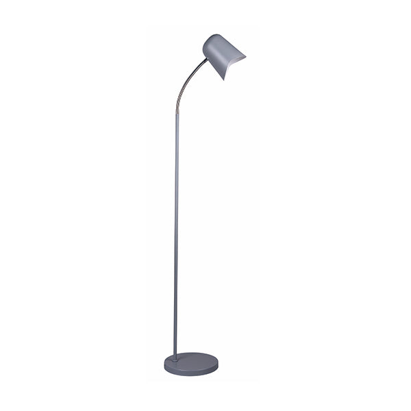 Floor Lamp ES Matte Grey Ellipse H1545mm Adjustable with wave edge