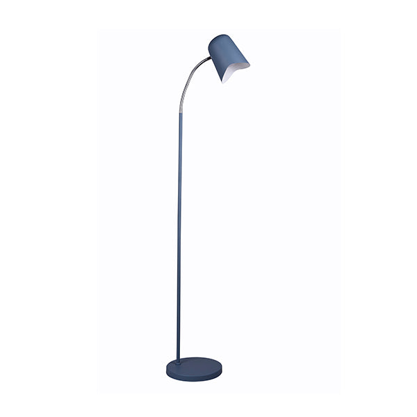Floor Lamp ES Matte Blue Ellipse H1545mm Adjustable with wave edge