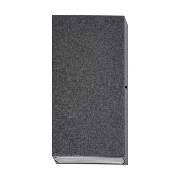 Pillar Light Up / Down 12V 3W Rectangular Black 3000K IP65 Flush Mount 2x300LM