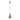 Pendant Light ES OD200mm H320mm Wine Glass Amber Segmented Glass