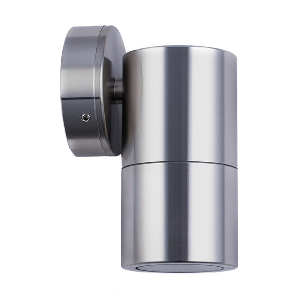 Pillar Light Fixed GU10 Titanium IP65 Round Back plate