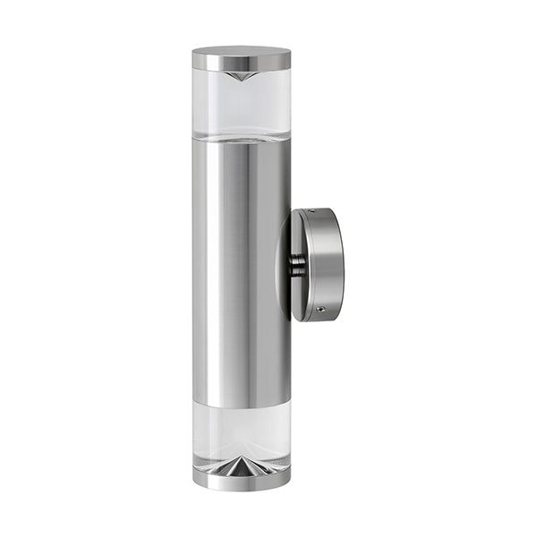 Pillar Light Up / Down 12V MR16 Titanium IP65 Round Back plate Anti-Glare