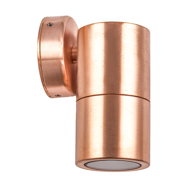 Pillar Light Fixed 12V MR16 Copper IP65 Round Back plate