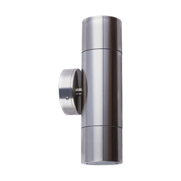 Pillar Light Up / Down 12V MR16 Titanium IP65 Round Back plate
