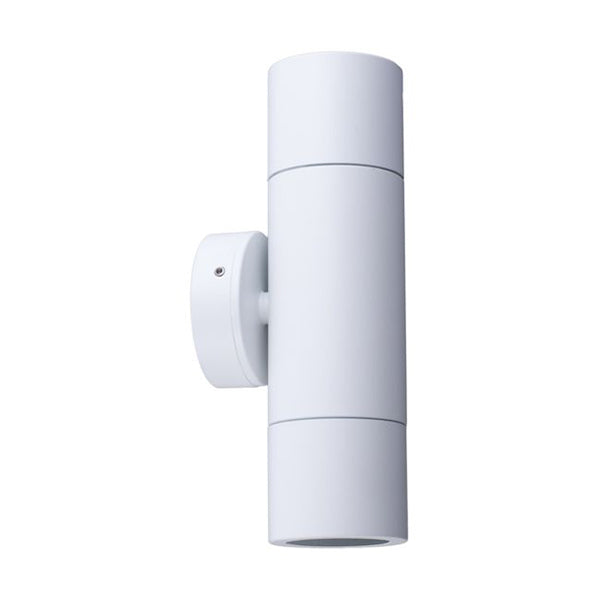Pillar Light Up / Down 12V MR16 White IP65 Round Back plate