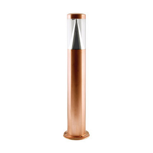 Bollard Light 6W Round Polishing Copper 3000K IP67 H500mm Anti Glare 620LM