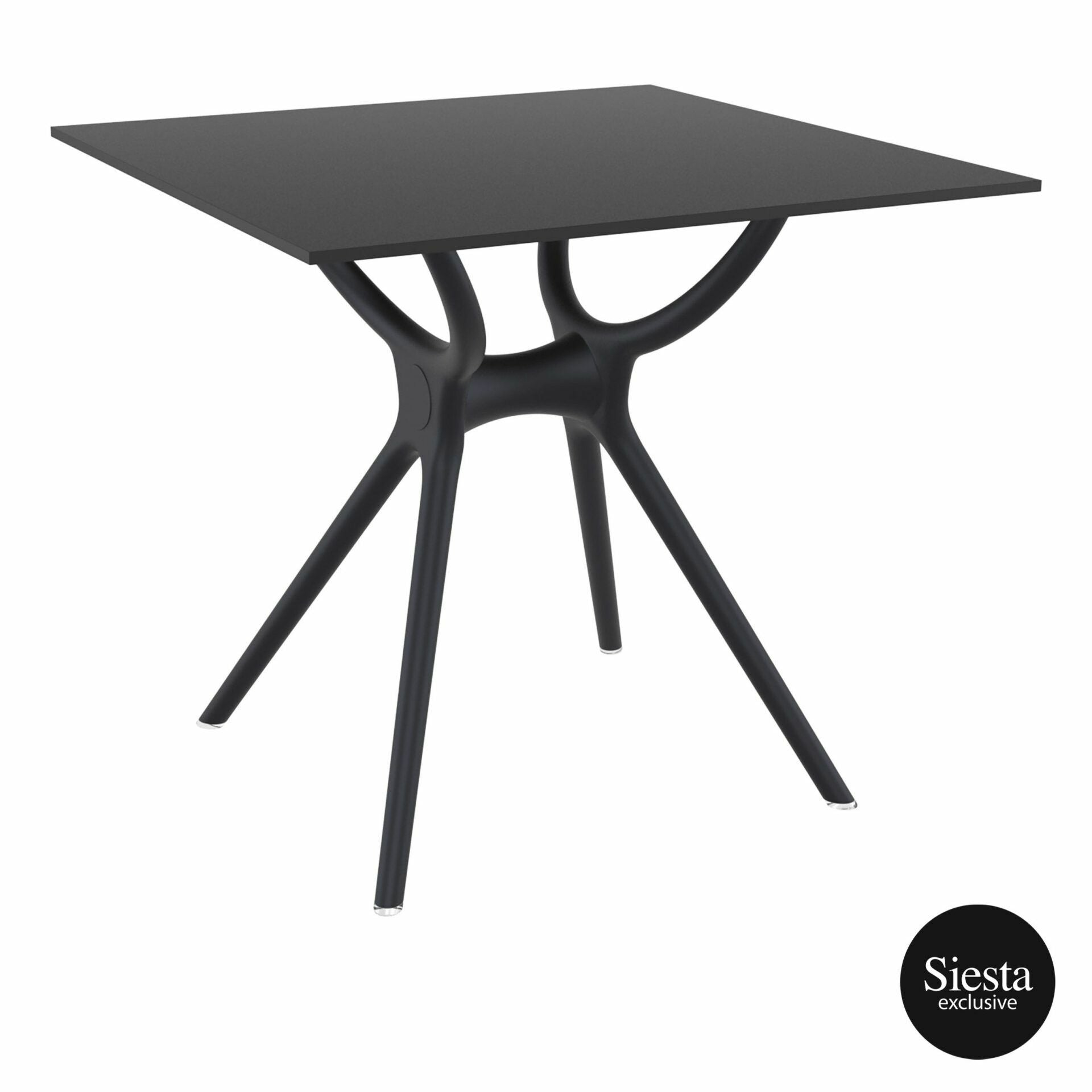 Monna 3 Piece Balcony Furniture Setting - Black