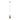 Pendant Light ES Copper (Glass) Tear Drop with segments OD180mm