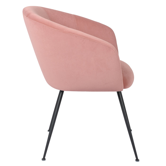 Reagan Velvet Dining Chair - Blush (Set of 2)