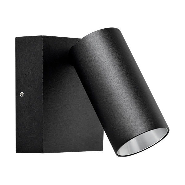 Single Adjustable Pillar Light LED - Matte Black