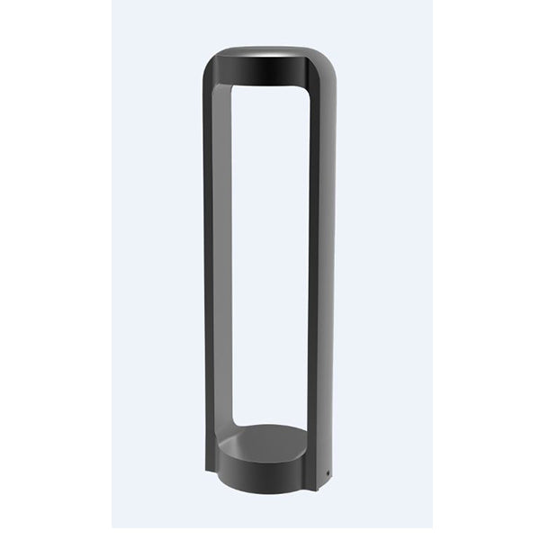 Bollard Light 13W Rectangular Dark Grey 3000K IP65 H500mm 530LM