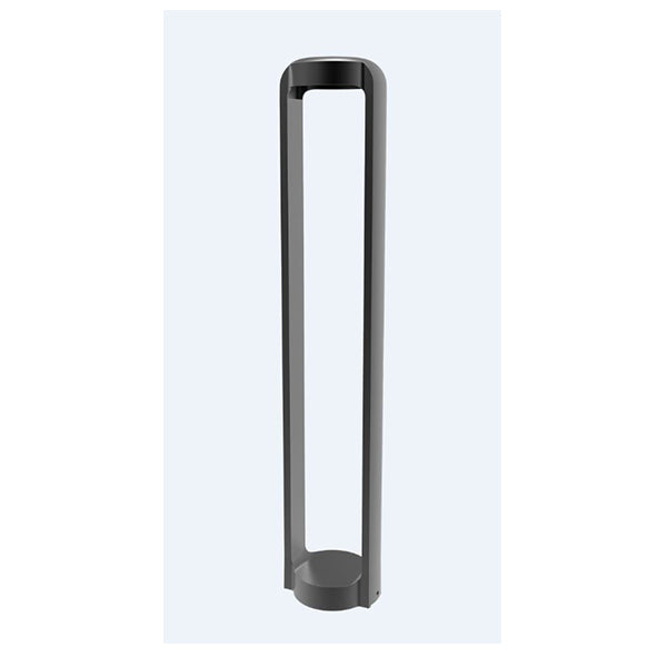 Bollard Light 13W Rectangular Dark Grey 3000K IP65 H800mm 530LM