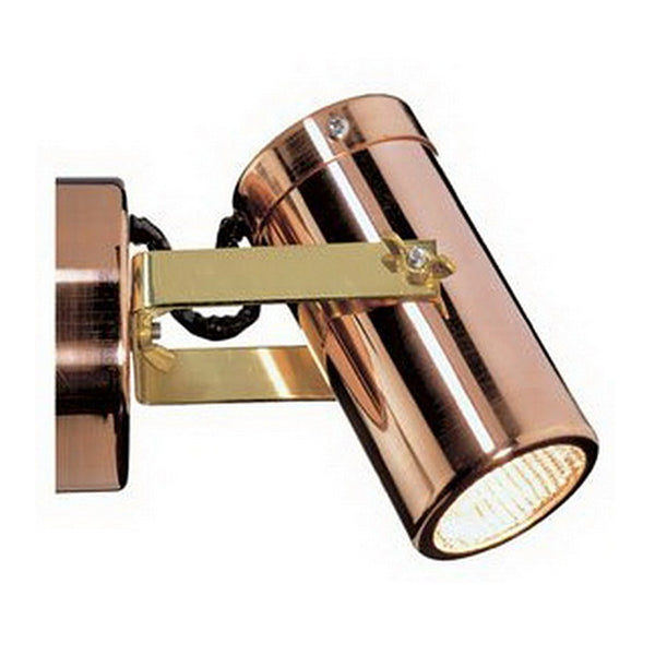 Spot Light Single Adjustable GU10 Copper IP54 Brass Bracket Anti-Glare