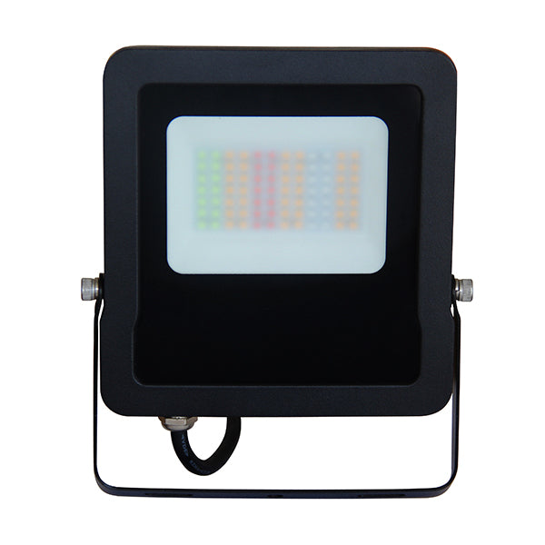 Flood Light LED Smart 30W Black RGB IP65 5000K 2400Lm