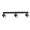 Spot Light 3 Adjustable GU10 Black IP20 Rectangular Bar L450mmxW75mmxH25mm