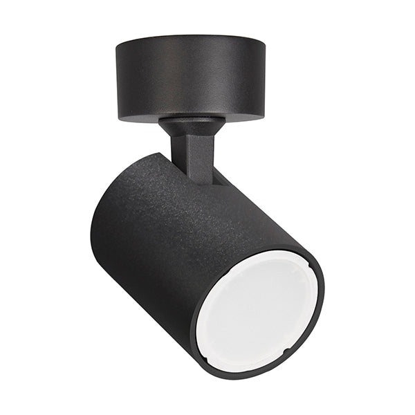 Spot Light Single Adjustable GU10 Black IP20 Round Base OD60mm