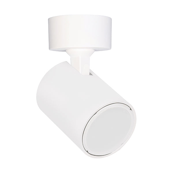 Spot Light Single Adjustable GU10 White IP20 Round Base OD60mm