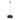 Pendant Light ES Black Cloth Large Round with Wood Highlights OD400mm