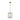 Pendant Light ES BrassMesh & Clear Glass Oblong OD200mm