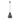 Pendant Light ES 72W Black Smokey Wine Glass Ribbed OD200mmxH200mm