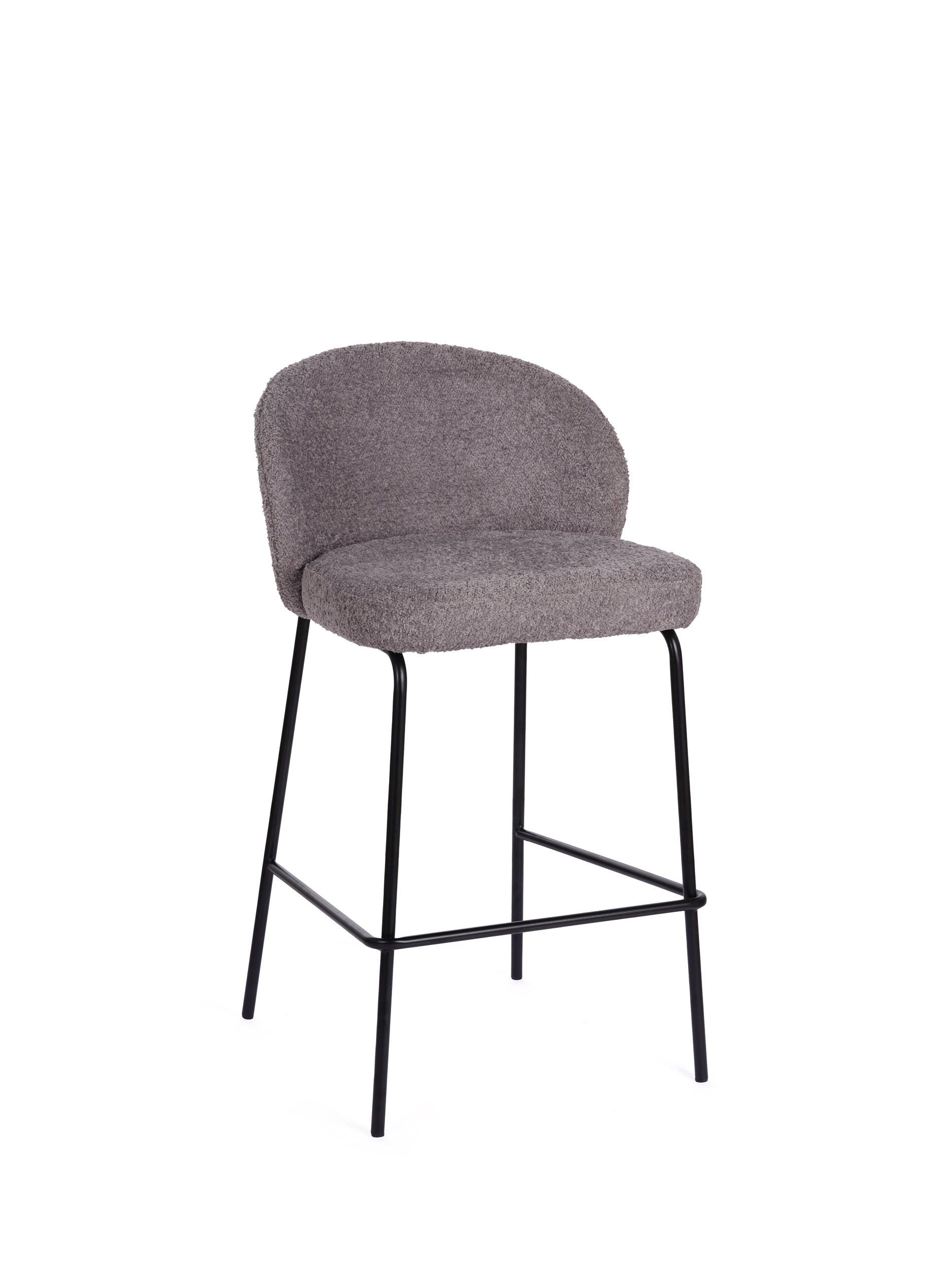 Vance Bar Stools Pewter Boucle (Set of 2)