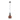 Pendant Light ES Copper Glass Wine Glass OD200mm