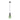 Pendant Light ES Green Glass Ellipse OD140mm