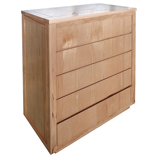 Lambton Messmate Timber 5 Drawer Tallboy