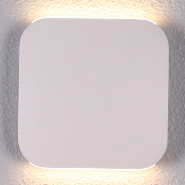 Wall Light Surface Mounted Up / Down 9W Square Sand 3000K IP54 737LM