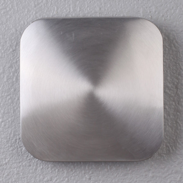 Wall Light Surface Mounted Up / Down 9W Square Polished Aluminium 3000K IP54 737LM
