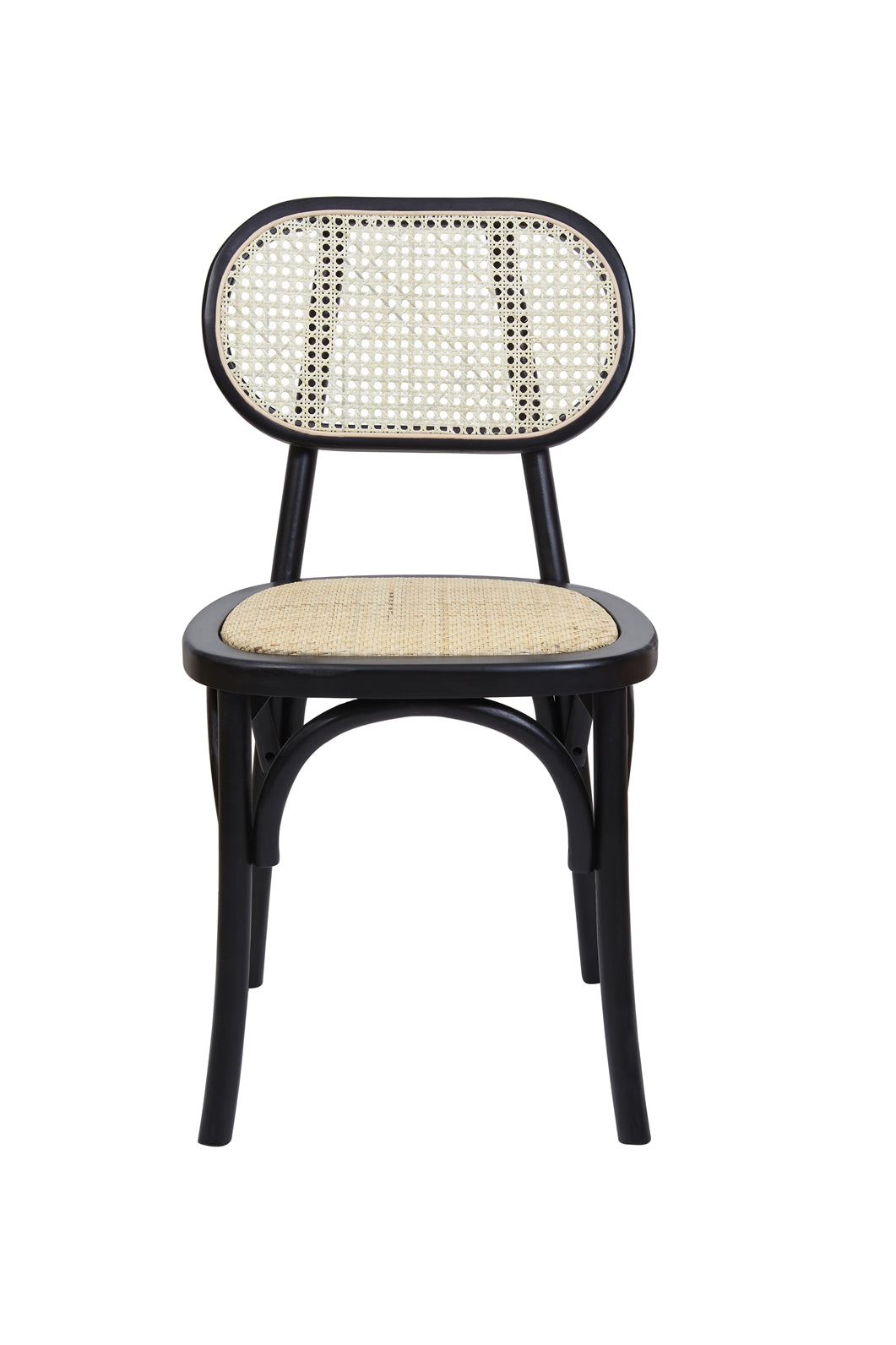 Waylen Rattan Dining Chair - Black (Set of 2)