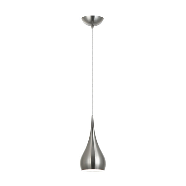 Pendant Light ES Satin Nickel Bell OD160mm